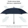 imageG4Free 72 Inch Huge Large Oversize Golf Umbrella Automatic Open Double Canopy Vented Windproof Stick Umbrella 6 Ft Heavy Duty For Outdoor Doorman FamilyBlackNavy Blue