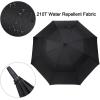 imageG4Free 72 Inch Huge Large Oversize Golf Umbrella Automatic Open Double Canopy Vented Windproof Stick Umbrella 6 Ft Heavy Duty For Outdoor Doorman FamilyBlackBlack