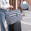 imageG4Free Beach Bag Foldable Beach Tote Bag with Zipper Waterproof Sandproof Pool BagNavy