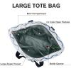 imageG4Free Beach Bag Waterproof Beach Bags for Women Personalized Strap Tote Bag for Women Birthday GiftsWave Stripe