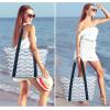 imageG4Free Beach Bag Waterproof Beach Bags for Women Personalized Strap Tote Bag for Women Birthday GiftsWave Stripe