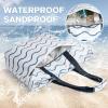 imageG4Free Beach Bag Waterproof Beach Bags for Women Personalized Strap Tote Bag for Women Birthday GiftsWave Stripe