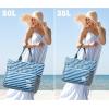 imageG4Free Beach Bag Waterproof Sandproof Beach Tote Bag Large Capacity Foldable for WomenNavy Stripe
