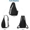 imageG4Free Casual Crossbody Bag Sling Daypack for Women Lightweight Backpack Fashionable Chest Bag for Daily OutingsBlack