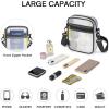 imageG4Free Clear Bag Stadium Approved Clear Sling Mesh Bag for Women Men Crossbody for Concerts Sports Events FestivalsBlack