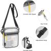 imageG4Free Clear Bag Stadium Approved Clear Sling Mesh Bag for Women Men Crossbody for Concerts Sports Events FestivalsBlack
