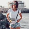 imageG4Free Clear Bag Stadium Approved Clear Sling Mesh Bag for Women Men Crossbody for Concerts Sports Events FestivalsBlack