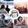 imageG4Free Clear Bag Stadium Approved Clear Sling Mesh Bag for Women Men Crossbody for Concerts Sports Events FestivalsBlack
