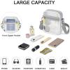 imageG4Free Clear Bag Stadium Approved Clear Sling Mesh Bag for Women Men Crossbody for Concerts Sports Events FestivalsWhite