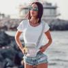 imageG4Free Clear Bag Stadium Approved Clear Sling Mesh Bag for Women Men Crossbody for Concerts Sports Events FestivalsWhite