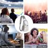 imageG4Free Clear Fanny pack Mesh Sling bag Transparent Bag With Adjustable Strap Purse For Travel Festivals Sports Party GreyGrey