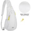 imageG4Free Clear Fanny pack Mesh Sling bag Transparent Bag With Adjustable Strap Purse For Travel Festivals Sports Party GreyWhite