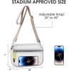 imageG4Free Clear Sling Bag Clear Crossbody Mesh Purses for Women Transparent Lightweight Chest BagBstyle
