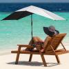 imageG4Free Double Chair Umbrella for 2 People with Adjustable Clamp Sun Umbrella for Beach Chair Reclining LoungeBlack