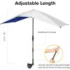 imageG4Free Double Chair Umbrella for 2 People with Adjustable Clamp Sun Umbrella for Beach Chair Reclining LoungeBlue