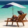 imageG4Free Double Chair Umbrella for 2 People with Adjustable Clamp Sun Umbrella for Beach Chair Reclining LoungeBlue