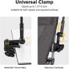 imageG4Free Double Chair Umbrella for 2 People with Adjustable Clamp Sun Umbrella for Beach Chair Reclining LoungeLake Blue