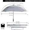 imageG4Free Extra Large Golf Umbrella 6268 inch Square Vented Windproof Auto Open Double Canopy Oversized Stick UmbrellaGrey