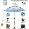 imageG4Free Heavy Duty Beach Umbrella for Sand UPF 50 UV Protection Sun Shelter Double Canopy with Air Vent and Push Button Tilt 65 ft Portable Parasols with Carry Bag for Outdoor Patio PoolLight BlueSilver