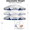 imageG4Free Heavy Duty Beach Umbrella for Sand UPF 50 UV Protection Sun Shelter Double Canopy with Air Vent and Push Button Tilt 65 ft Portable Parasols with Carry Bag for Outdoor Patio PoolBlue