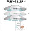 imageG4Free Heavy Duty Beach Umbrella for Sand UPF 50 UV Protection Sun Shelter Double Canopy with Air Vent and Push Button Tilt 65 ft Portable Parasols with Carry Bag for Outdoor Patio PoolLake Blue