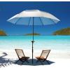 imageG4Free Heavy Duty Beach Umbrella for Sand UPF 50 UV Protection Sun Shelter Double Canopy with Air Vent and Push Button Tilt 65 ft Portable Parasols with Carry Bag for Outdoor Patio PoolLight BlueSilver