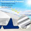 imageG4Free Heavy Duty Beach Umbrella for Sand UPF 50 UV Protection Sun Shelter Double Canopy with Air Vent and Push Button Tilt 65 ft Portable Parasols with Carry Bag for Outdoor Patio PoolBlue
