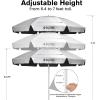 imageG4Free Heavy Duty Beach Umbrella for Sand UPF 50 UV Protection Sun Shelter Double Canopy with Air Vent and Push Button Tilt 65 ft Portable Parasols with Carry Bag for Outdoor Patio PoolBlack