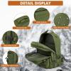 imageG4Free Large Military Tactical Backpack for Men 3 Day Pack Molle Backpack Army Rucksack for Hiking Camping Travel BlackGreen