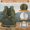 imageG4Free Large Military Tactical Backpack for Men 3 Day Pack Molle Backpack Army Rucksack for Hiking Camping Travel BlackGreen