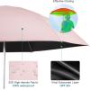 imageG4Free Mini Travel Folding Umbrella for Purse Compact UPF 50 UV Protection Sun ampamp Rain Small Umbrella Lightweight Portable Parasol Fits in Pocket Wallet for Women MenPink