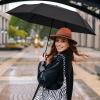 imageG4Free Mini Ultralight Umbrella UPF 50 UV Protection Compact Lightweight Travel Umbrella Super Slim Small Portable Automatic Open and Close40 InchBlackoutPlaid Black
