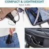 imageG4Free Mini Ultralight Umbrella UPF 50 UV Protection Compact Lightweight Travel Umbrella Super Slim Small Portable Automatic Open and Close40 InchBlackoutPlaid Black