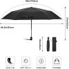 imageG4Free Mini Ultralight Umbrella UPF 50 UV Protection Compact Lightweight Travel Umbrella Super Slim Small Portable Automatic Open and Close40 InchBlackoutPlaid Black