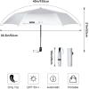 imageG4Free Mini Ultralight Umbrella UPF 50 UV Protection Compact Lightweight Travel Umbrella Super Slim Small Portable Automatic Open and Close40 InchUV SilverLight Blue