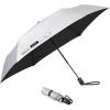 imageG4Free Mini Ultralight Umbrella UPF 50 UV Protection Compact Lightweight Travel Umbrella Super Slim Small Portable Automatic Open and Close40 InchUV SilverBlack