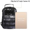 imageG4Free Outdoor Tactical Bag Backpack Military Sport Bag Pack Sling Shoulder Backpack Tactical Bag for Every Day CarryPythons Grain Black