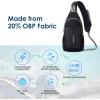 imageG4Free Sling Bag Casual Chest Shoulder Handbag Crossbody Backpack for Men with Front Pocket BlackBlack