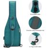 imageG4Free Sling Bag RFID Blocking Crossbody Sling Backpack Small Shoulder Chest Bag Daypack USB Charger Port Men WomenTeal