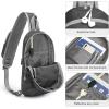 imageG4Free Sling Bag RFID Blocking Lightweight Crossbody Backpack Chest Shoulder Bag for Travel Sports RunningBlack