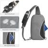 imageG4Free Sling Bag RFID Blocking Lightweight Crossbody Backpack Chest Shoulder Bag for Travel Sports RunningBlack