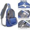 imageG4Free Sling Bag RFID Blocking Lightweight Crossbody Backpack Chest Shoulder Bag for Travel Sports RunningBlue