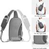 imageG4Free Sling Bag RFID Blocking Lightweight Crossbody Backpack Chest Shoulder Bag for Travel Sports RunningDark Grey