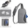imageG4Free Sling Bag RFID Blocking Lightweight Crossbody Backpack Chest Shoulder Bag for Travel Sports RunningDark Grey