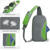 imageG4Free Sling Bag RFID Blocking Lightweight Crossbody Backpack Chest Shoulder Bag for Travel Sports RunningGreen