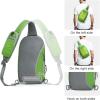 imageG4Free Sling Bag RFID Blocking Lightweight Crossbody Backpack Chest Shoulder Bag for Travel Sports RunningGreen