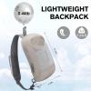 imageG4Free Sling Bag RFID Blocking Lightweight Crossbody Backpack Chest Shoulder Bag for Travel Sports RunningGrey