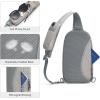 imageG4Free Sling Bag RFID Blocking Lightweight Crossbody Backpack Chest Shoulder Bag for Travel Sports RunningGrey