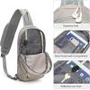 imageG4Free Sling Bag RFID Blocking Lightweight Crossbody Backpack Chest Shoulder Bag for Travel Sports RunningGrey