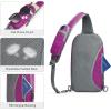 imageG4Free Sling Bag RFID Blocking Lightweight Crossbody Backpack Chest Shoulder Bag for Travel Sports RunningPurple